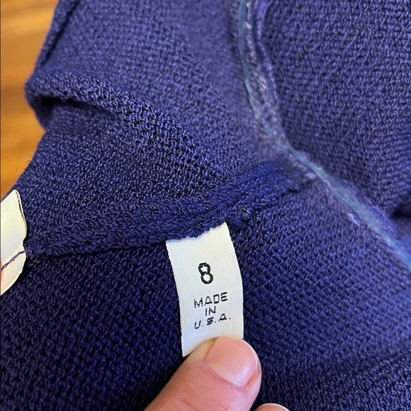 St. John new 2 piece suit, blue/purple, size 8, made in USA, sparkly skirt! - Picture 13 of 17